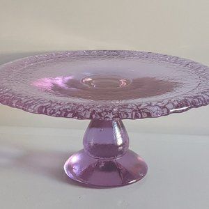 Fire and Light glass cake stand